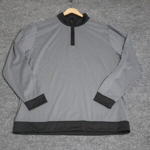 Swannies McKinnon Golf Pullover‎ Long Sleeve 1/4 Zip Gray Black Men's 2XL NWT